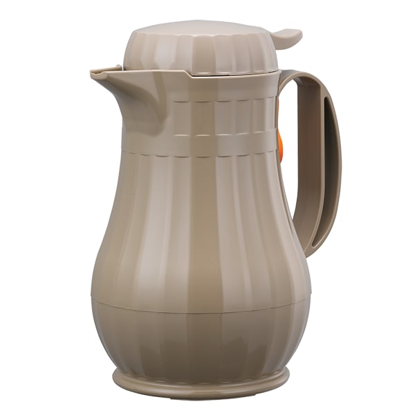 Service Ideas ECO6LA Eco-Serv Carafe Foam Lined Plastic Server, 20 Ounce, Latte