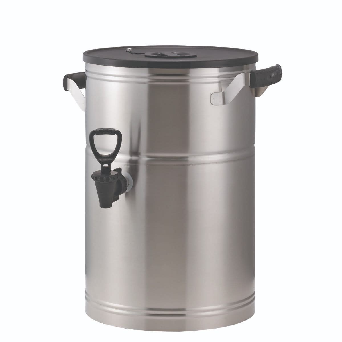 Service Ideas ITS3GPL Round Tea Urn, Stainless Steel, 3 Gallon, Brushed