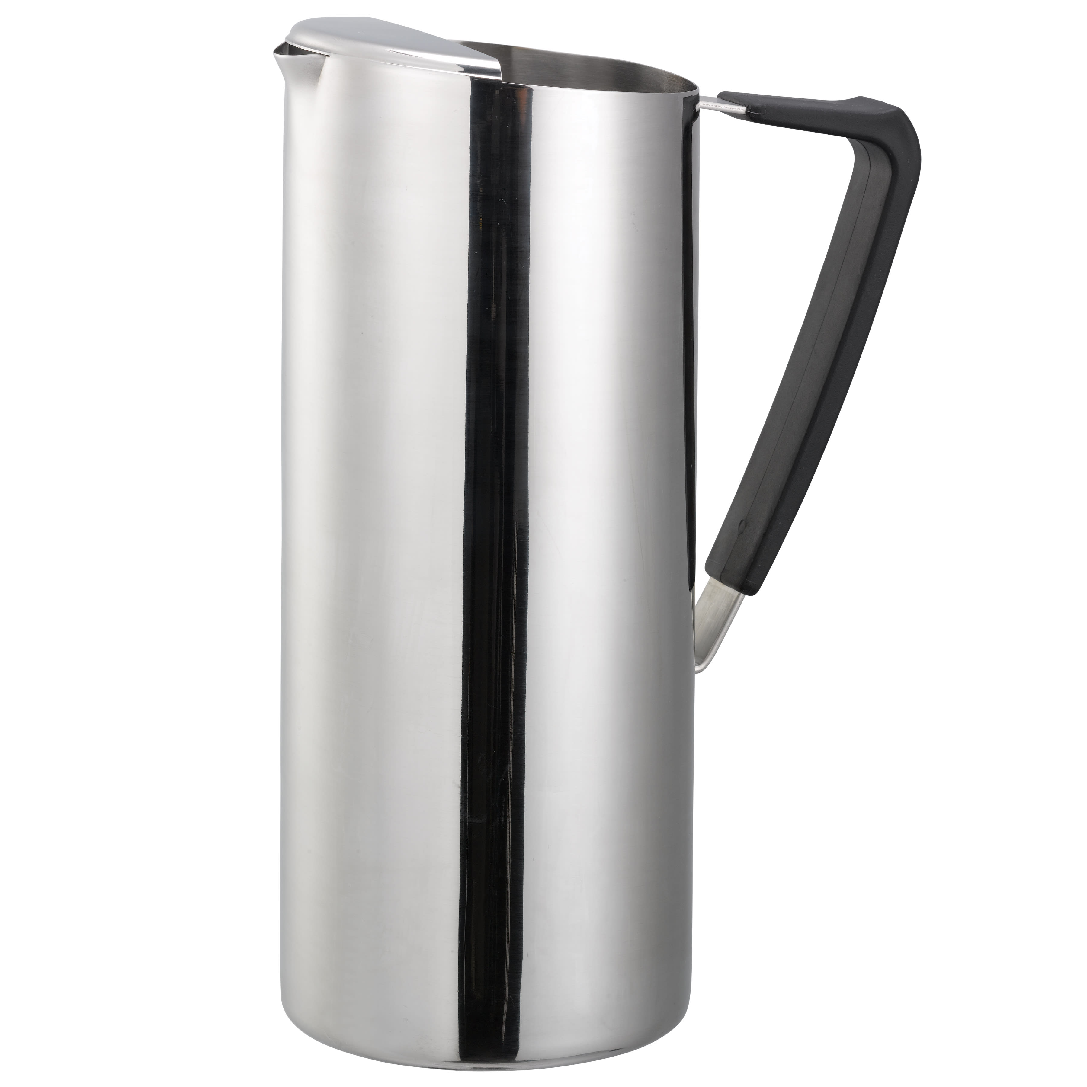 Service Ideas X7025V2 Slim Water Pitcher with Ice Guard, 1.9 L (64.2 Ounces) Stainless Steel, Polished