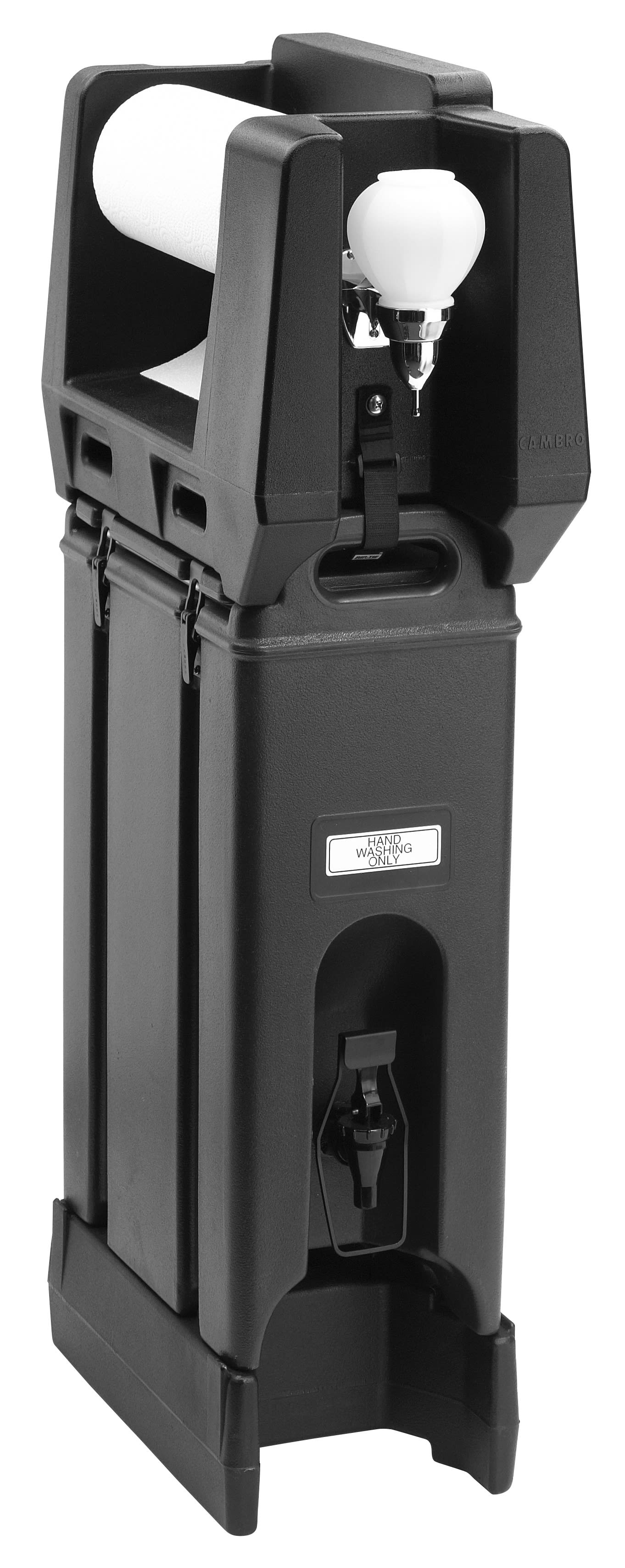 Cambro HWS31110 Camtainer 3-in-1 Handwash Station, Black