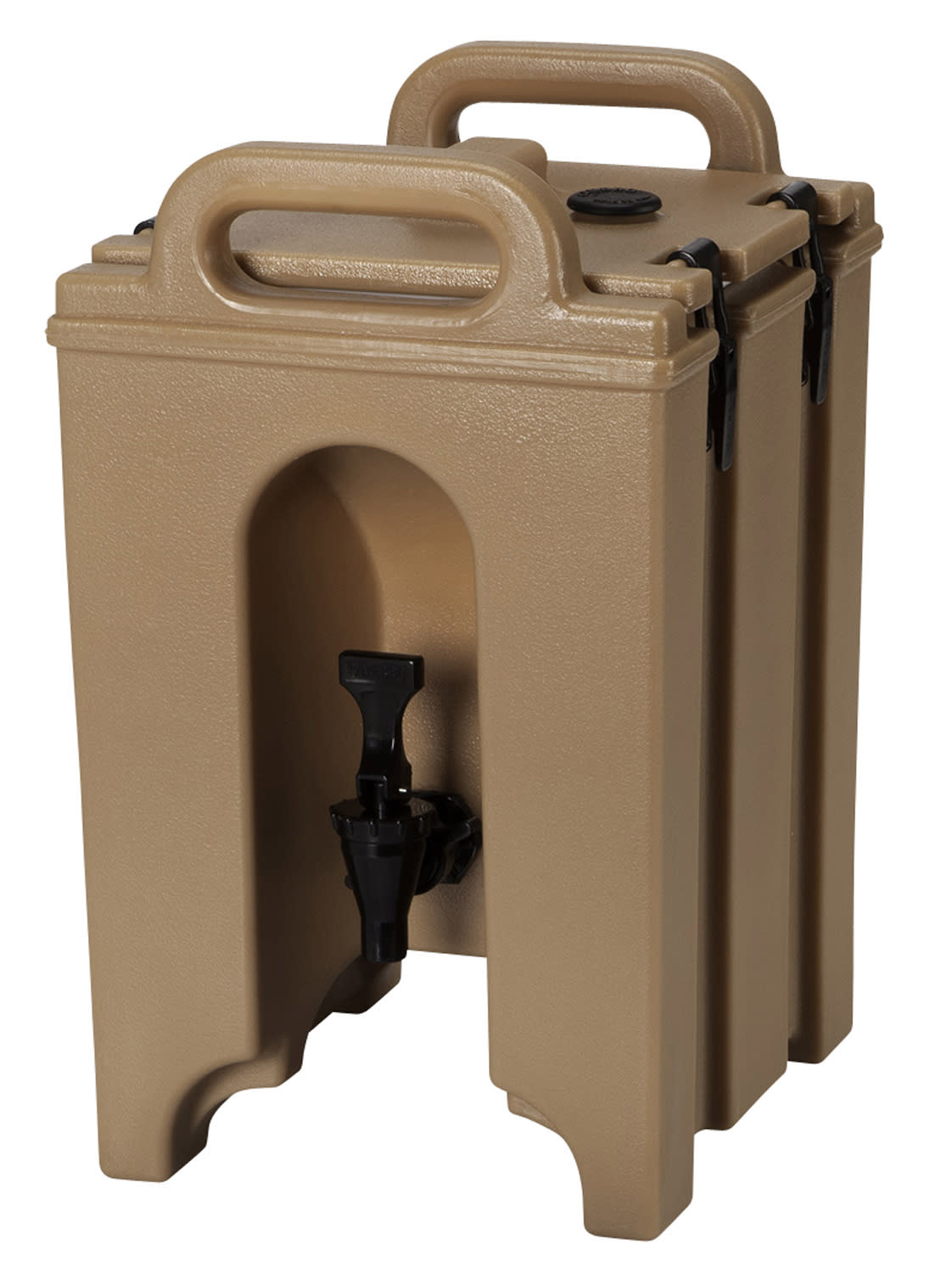 Cambro 100LCD157 Camtainer Insulated Beverage Dispenser, 1 Gallon Capacity, Coffee Beige