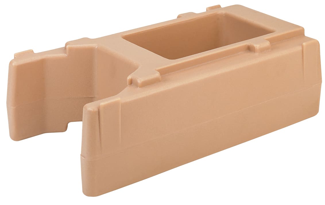Cambro R500LCD157 Riser, Fits 250/500 Series Camtainers and Ultra Camtainers, Coffee Beige