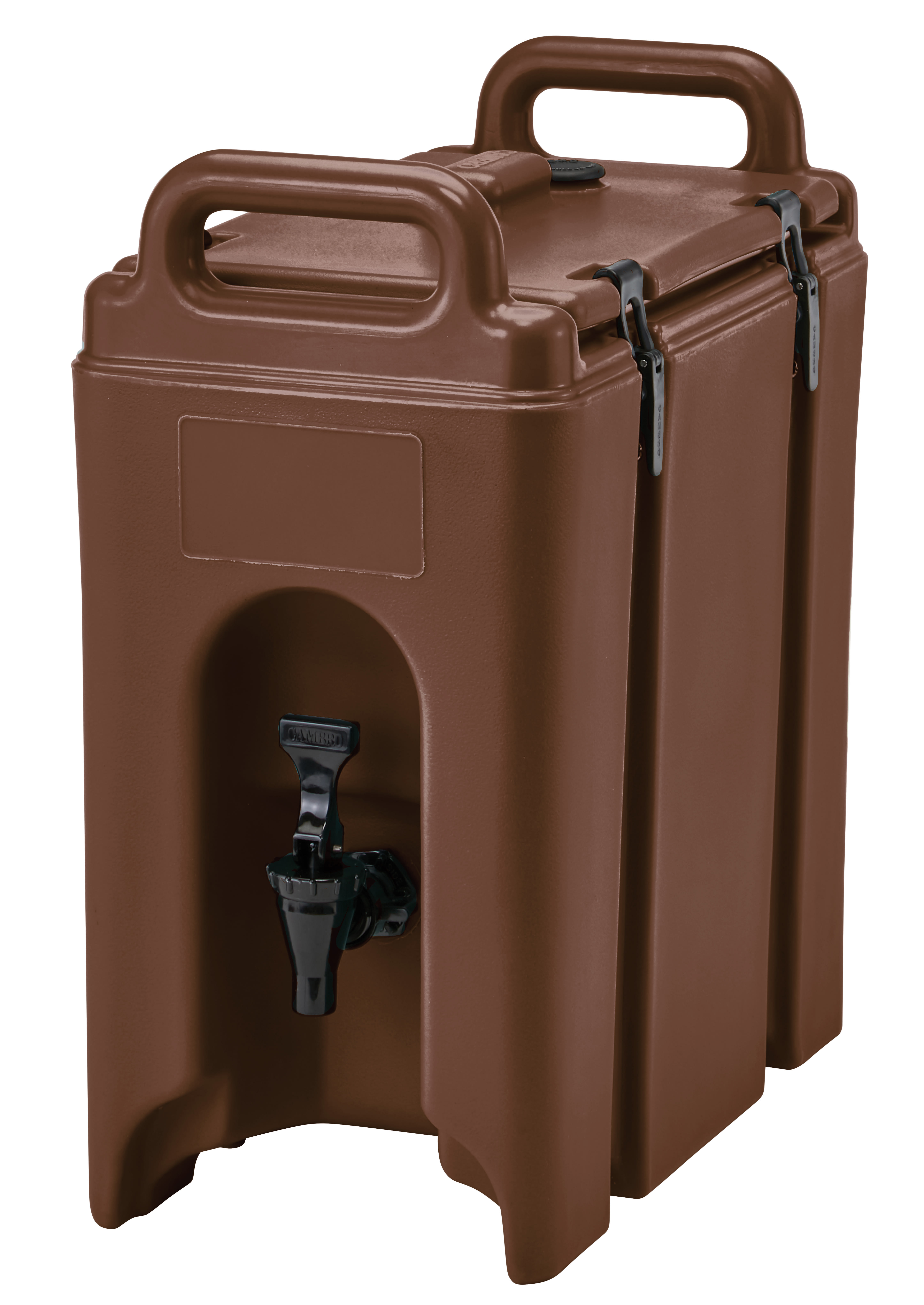 Cambro 250LCD131 Camtainer Insulated Beverage Dispenser, 2.5 Gallon Capacity, Dark Brown