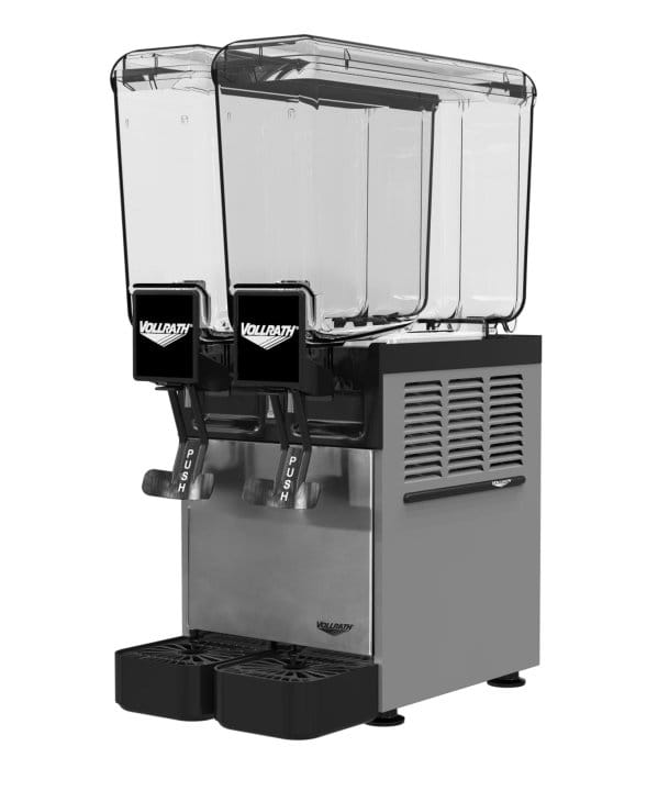 Vollrath VBBC2-37-A Refrigerated Beverage Dispenser with (2) 2.1-Gallon Bowls and Agitator Circulation