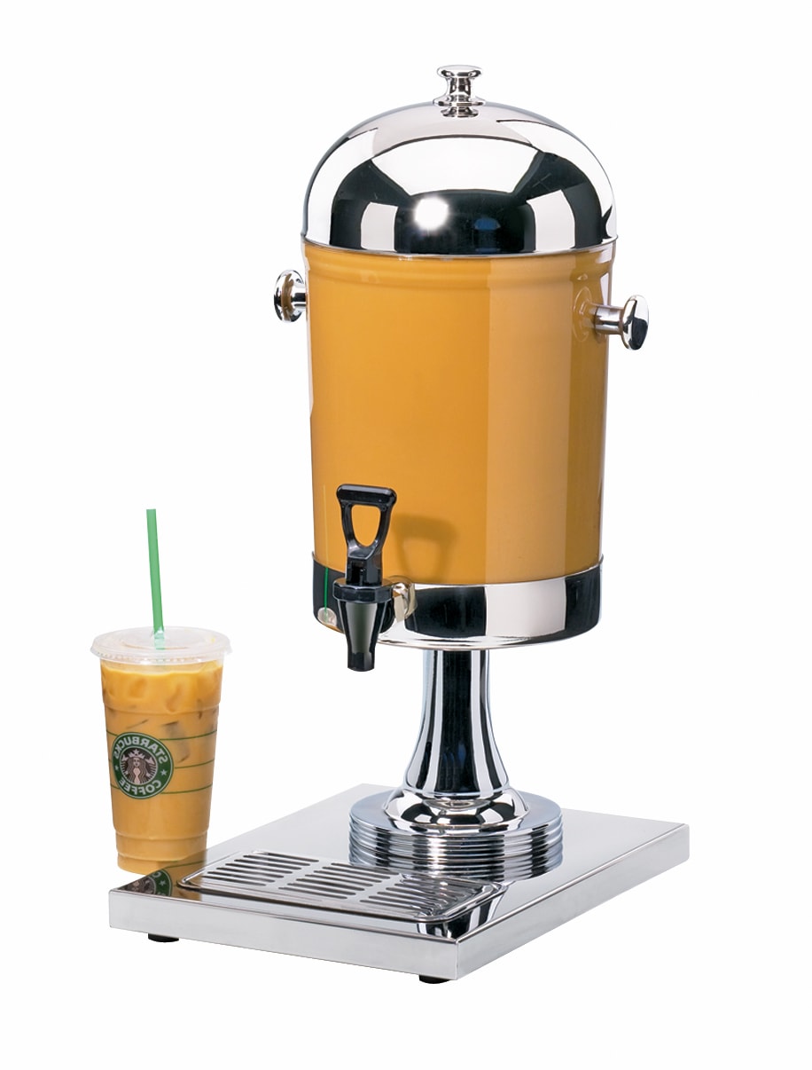 Cal-Mil 1010 Stainless Steel Acrylic Beverage Dispenser With Ice Chamber