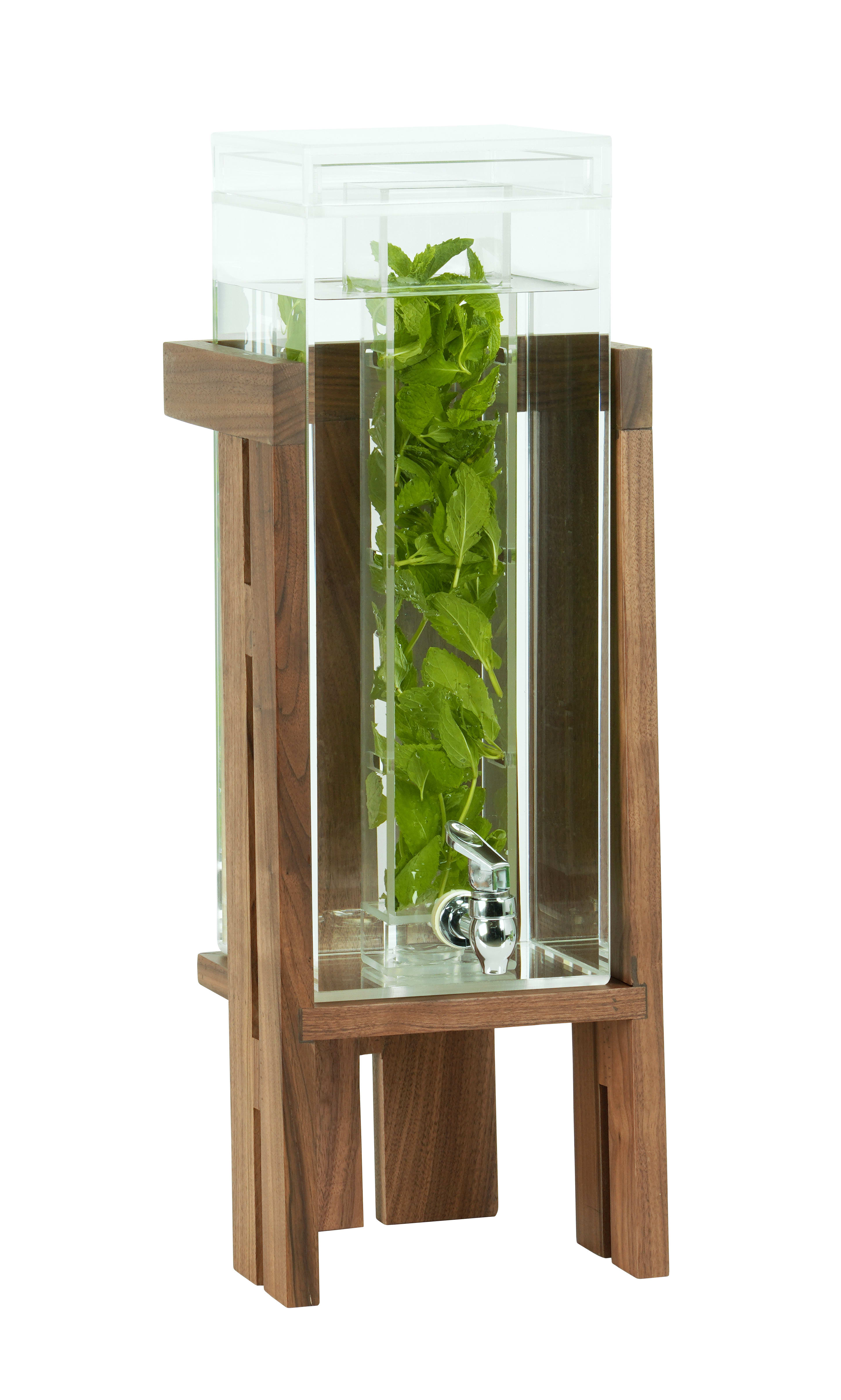Cal-Mil 23141-3INF-78 Sydney 3 Gallon Infusion Beverage Dispenser-Walnut