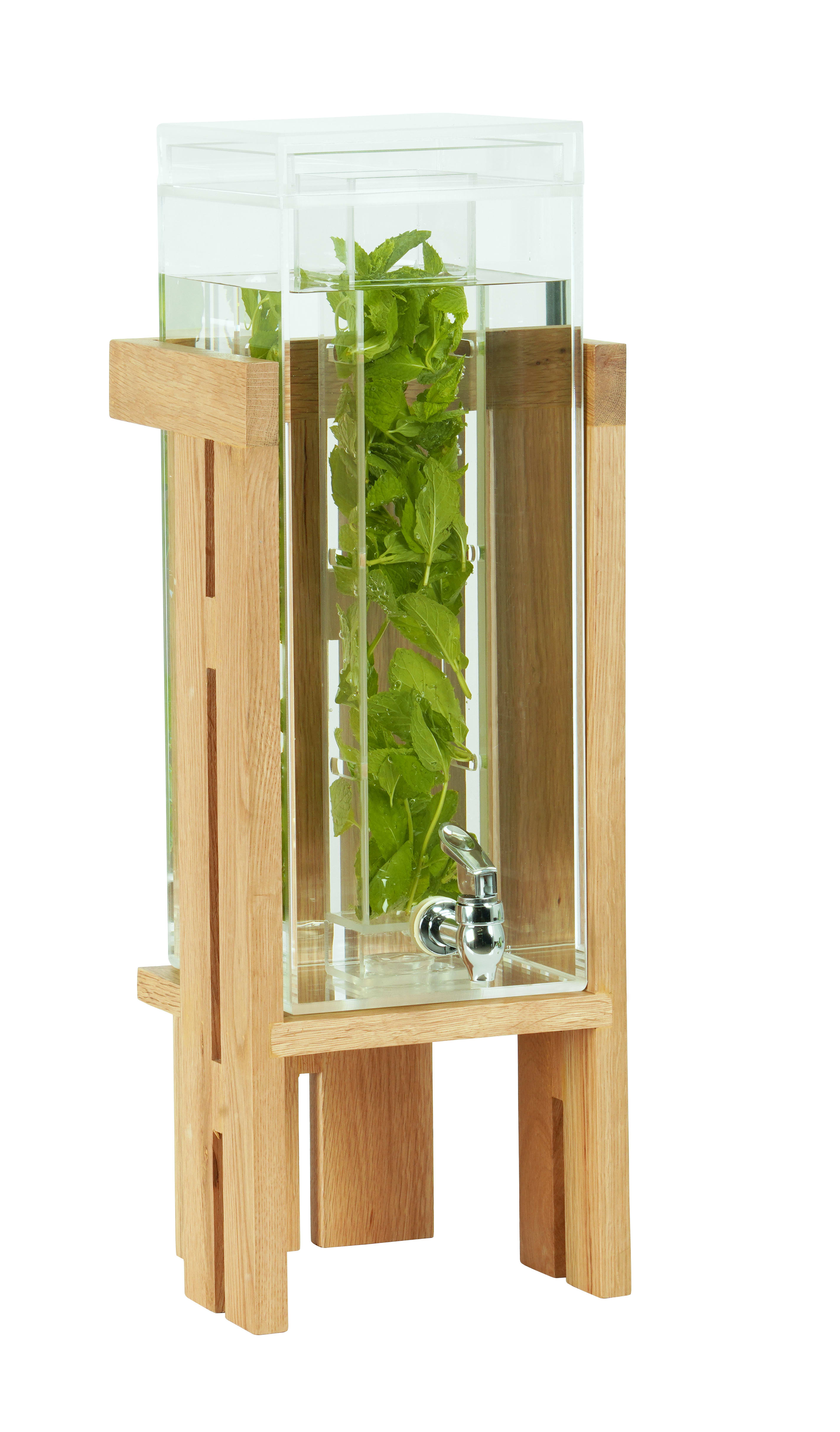 Cal-Mil 23141-3INF-21 Sydney 3 Gallon Infusion Beverage Dispenser-Oak