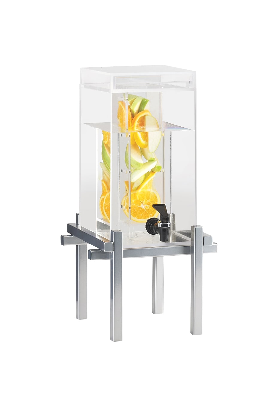 Cal-Mil 1132-1INF-74 One By One Silver 1.5 Gallon Beverage Dispenser With Infusion Chamber