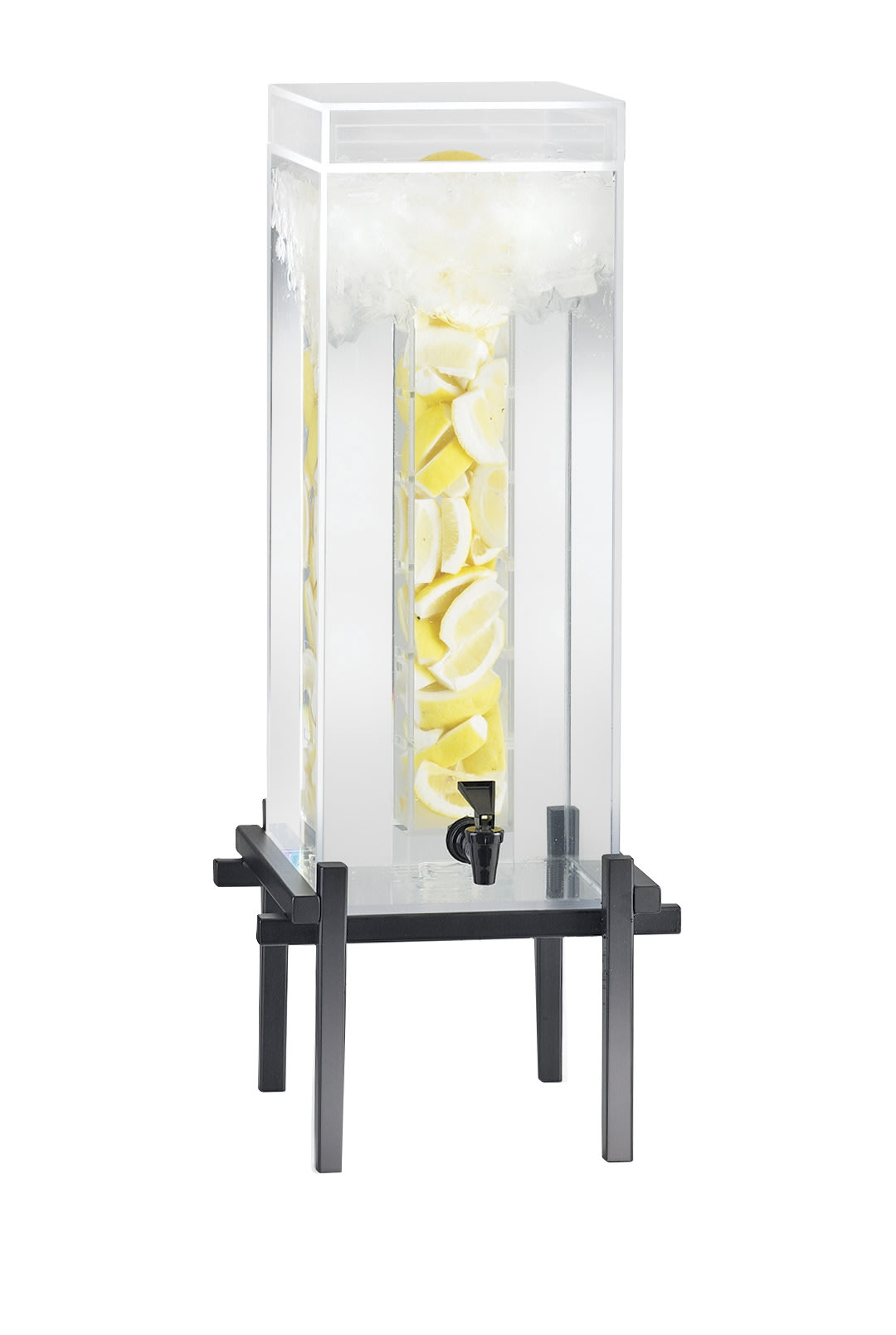 Cal-Mil 1132-5INF-13 One By One Black 5 Gallon Beverage Dispenser With Infusion Chamber