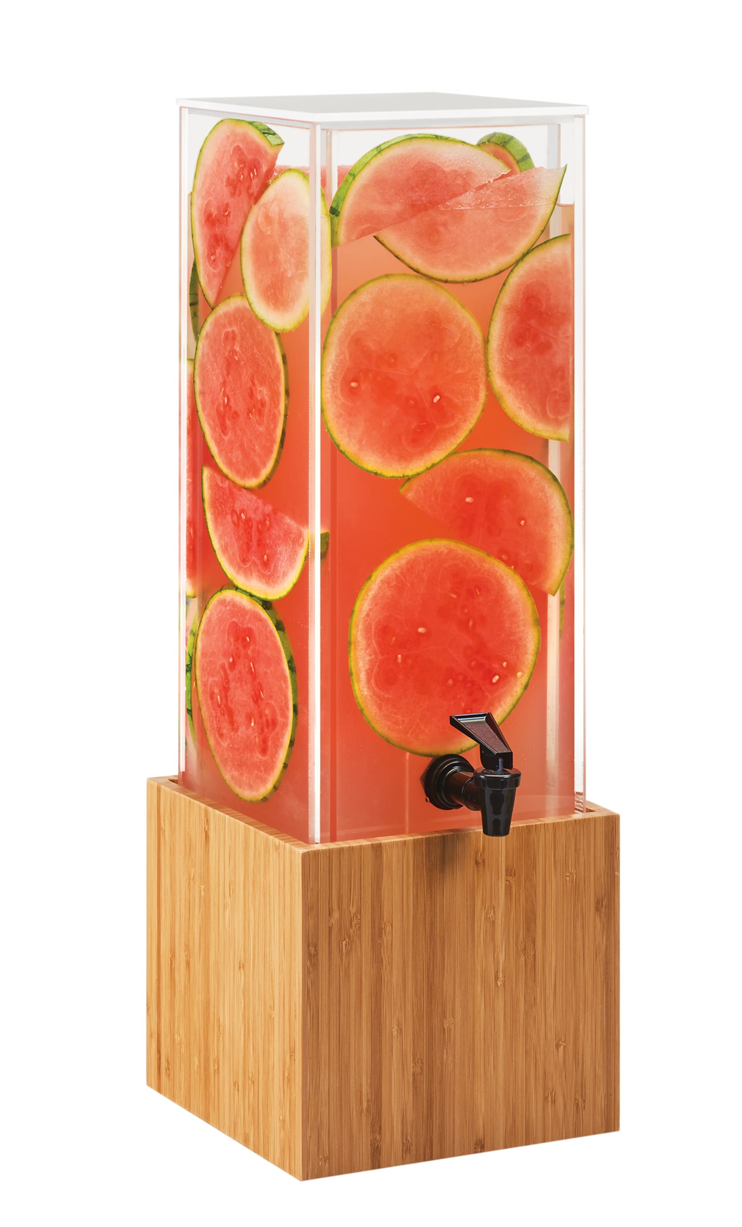 Cal-Mil 3697-3-60 Bamboo 3 Gallon Dispenser With Decorative Infusion Wall