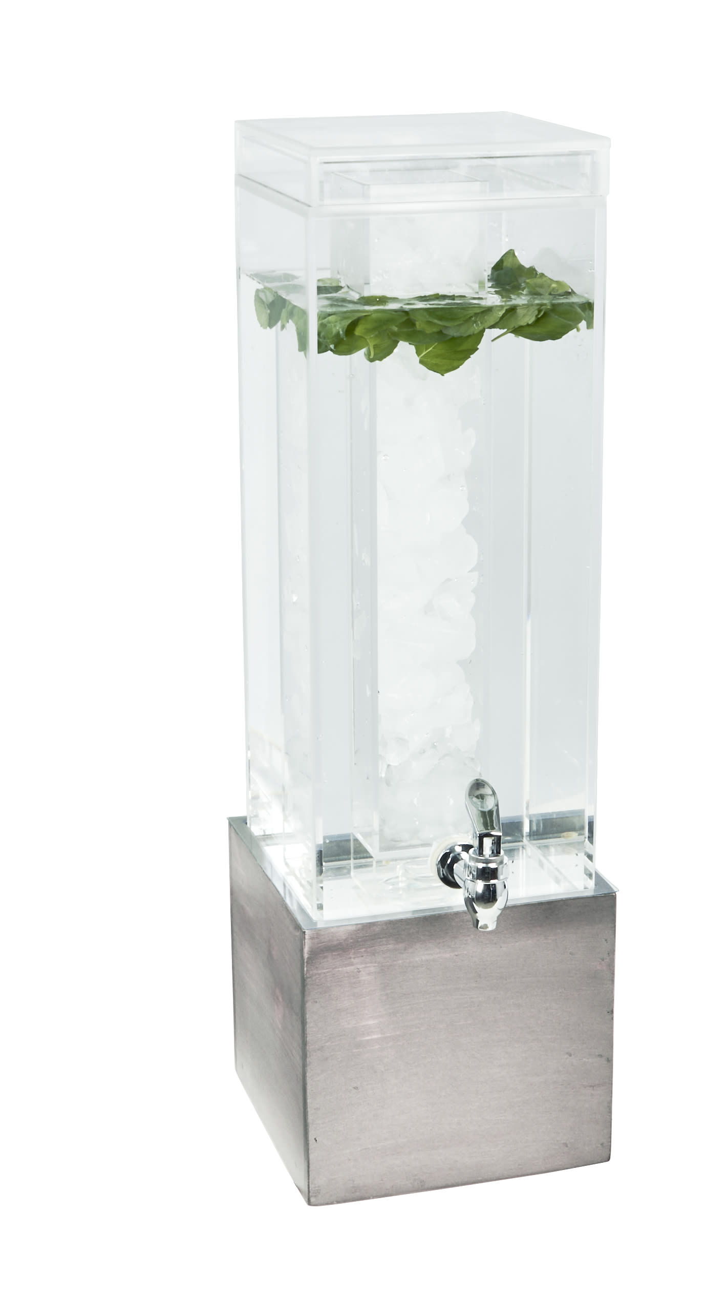 Cal-Mil 1527-3-110 Aspen 3 Gallon Beverage Dispenser With Ice Chamber