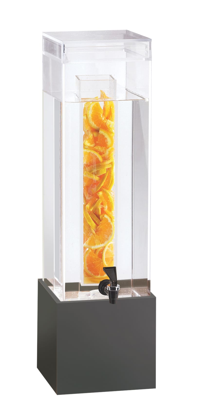 Cal-Mil 1527-3-96 Midnight Bamboo 3 Gallon Beverage Dispenser With Ice Chamber