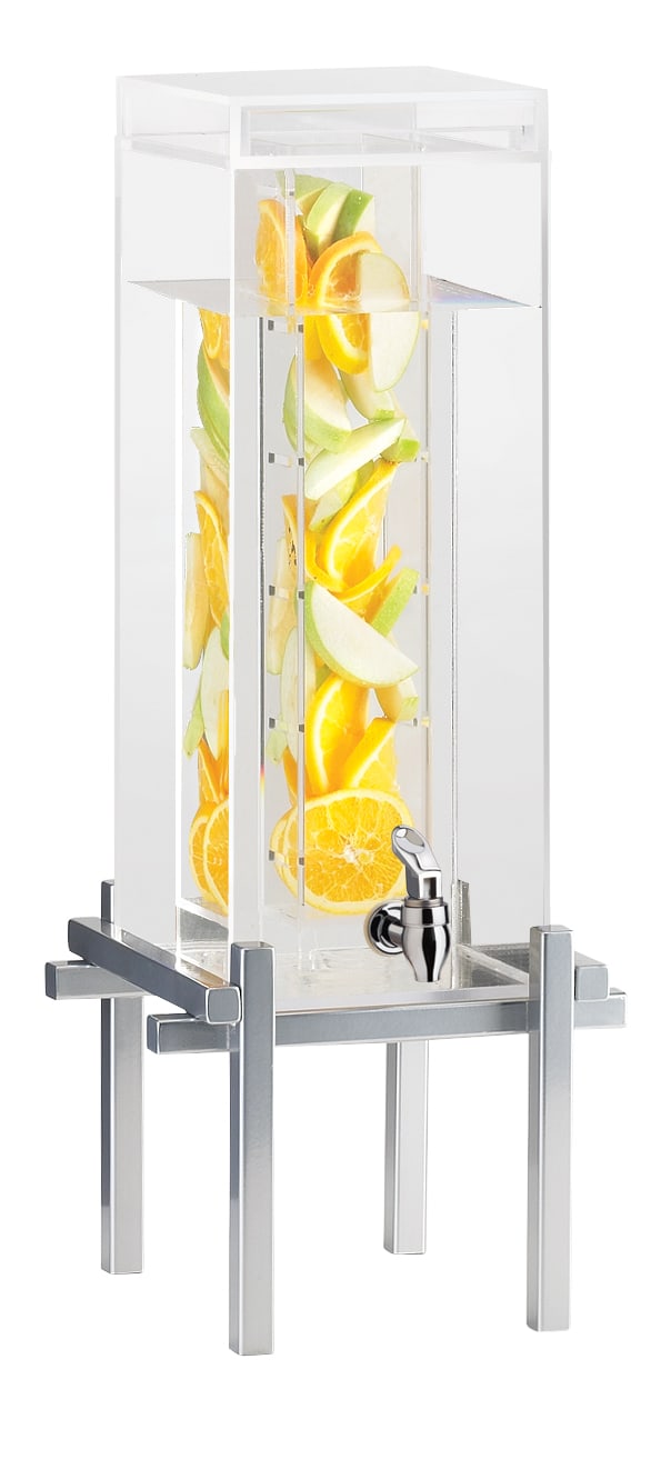 Cal-Mil 1132-3INF-74 One By One Silver 3 Gallon Beverage Dispenser With Infusion Chamber