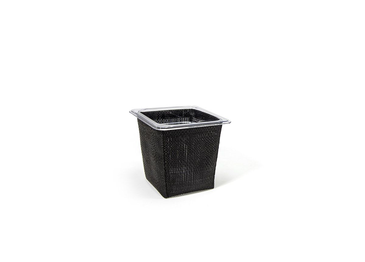 Front of the House BHO134BKV21 Metroweave Flatware Divider Set - Random Weave Black