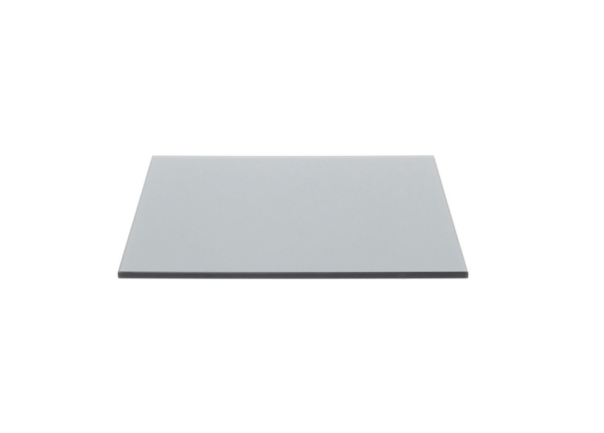 Front of the House BHO057SMG20 14" Square Tempered Glass Board - Smoke