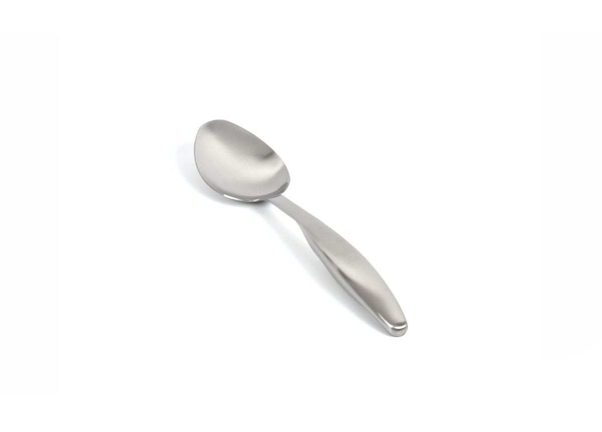Front of the House BUT036BSS23 10.25" Brushed Stainless Serving Spoon - Silver