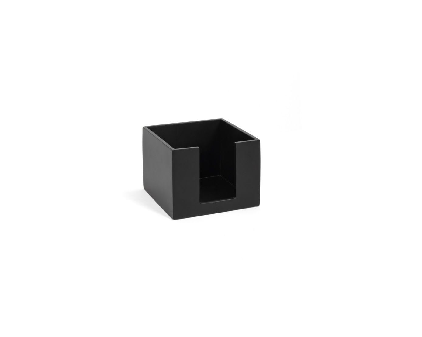 Front of the House BHO039BKB21 5.5" Square Bamboo Napkin Holder - Black