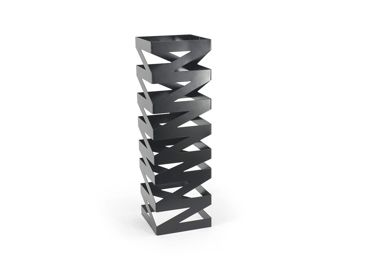 Front of the House BRI007BKI28 22.5" Zig Zag Risers - Set of 2 - Matte Black