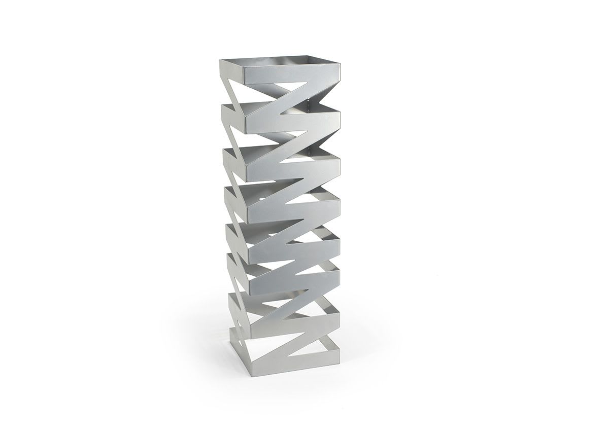 Front of the House BRI007BCI28 22.5" Zig Zag Risers - Set of 2 - Silver