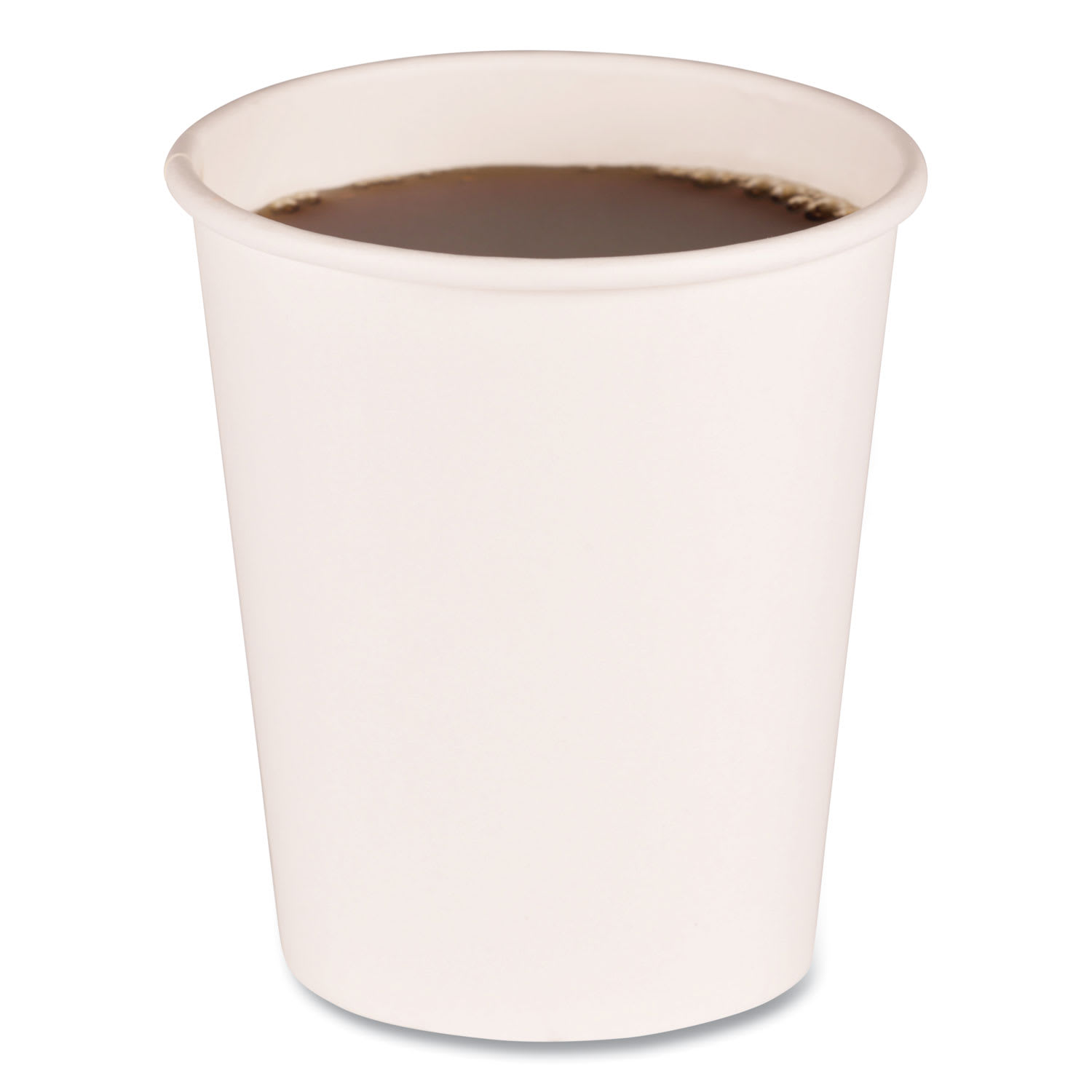 Boardwalk WHT8HCUP Paper Hot Cups, 8 Oz, White, 50 Cups/Sleeve, 20 Sleeves/Carton