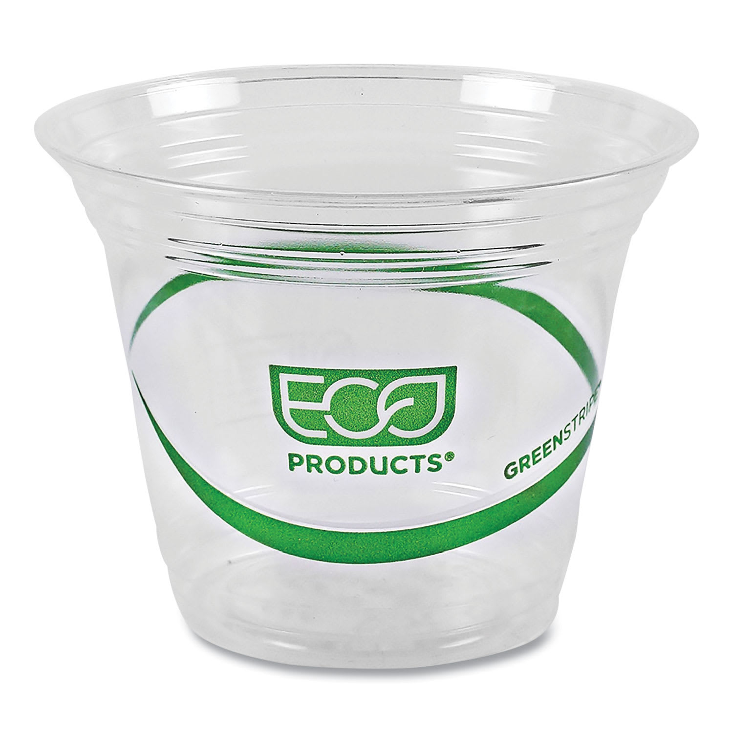 Eco-Products EP-CC9S-GS Greenstripe Renewable And Compostable Cold Cups, 9 Oz, Clear, 50/Pack, 20 Packs/Carton