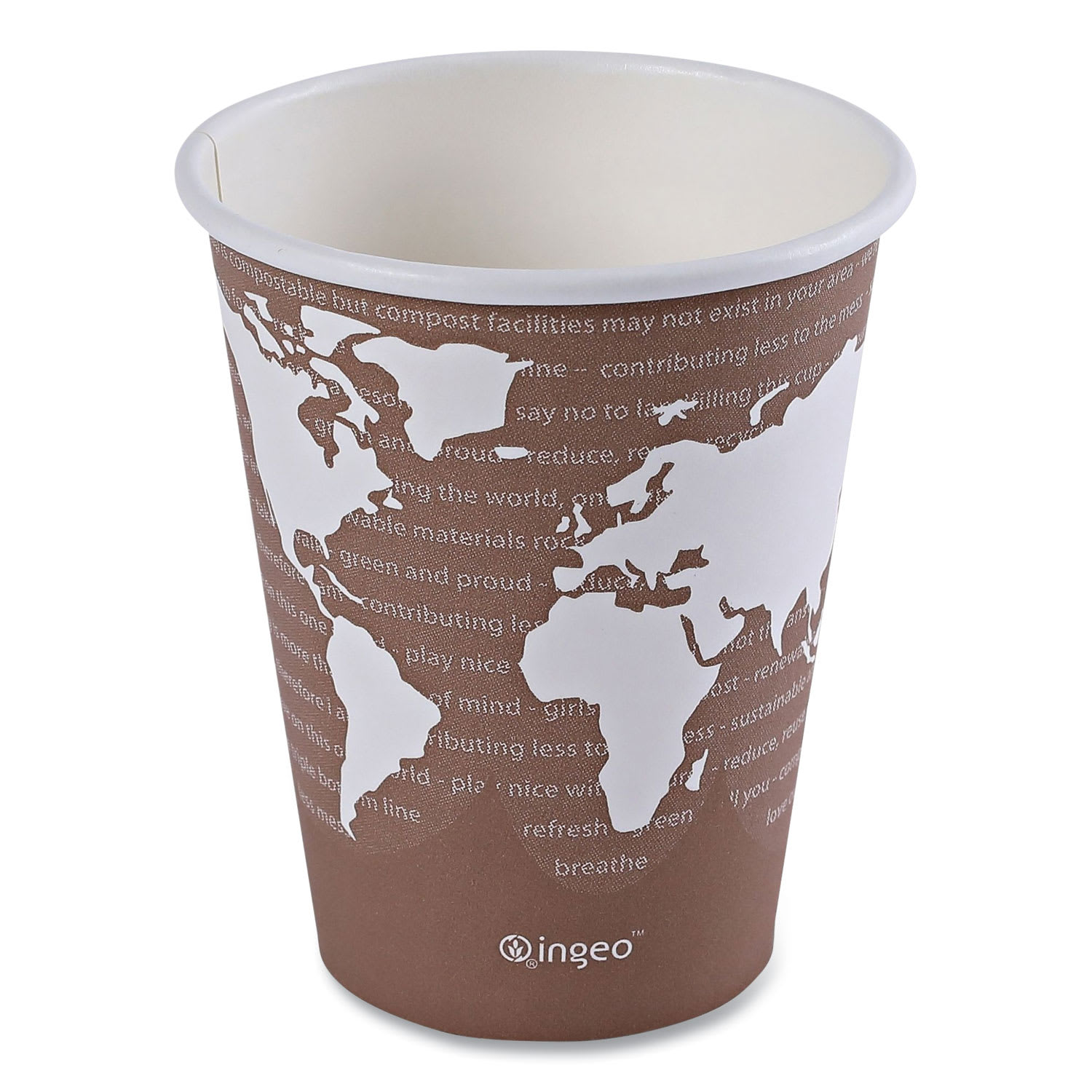 Eco-Products EP-BHC8-WA World Art Renewable And Compostable Hot Cups, 8 Oz, 50/Pack, 20 Packs/Carton