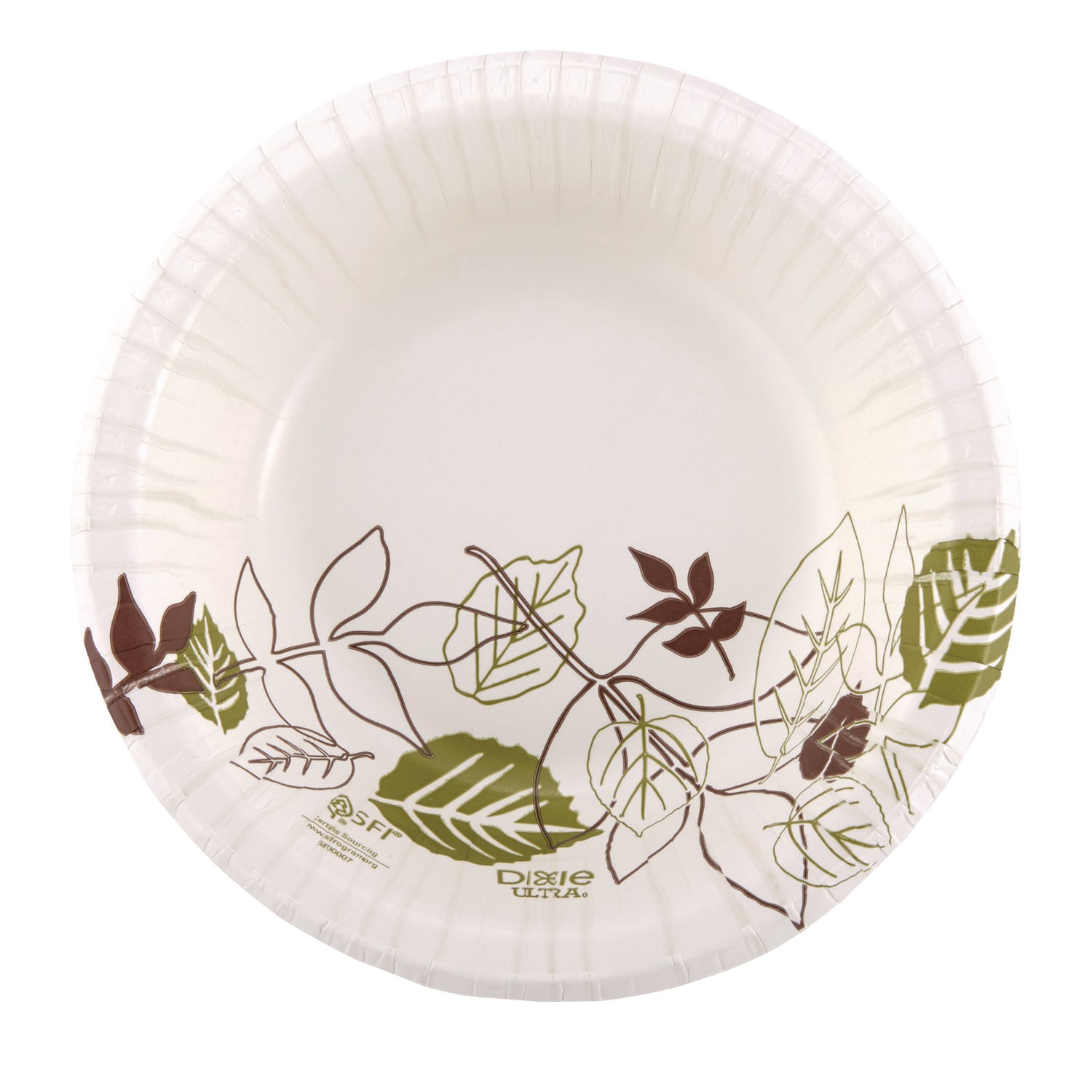 Dixie SXB12WS Pathways With Soak Proof Shield Heavyweight Paper Bowls, Wisesize, 12 Oz, Green/Burgundy, 500/Carton