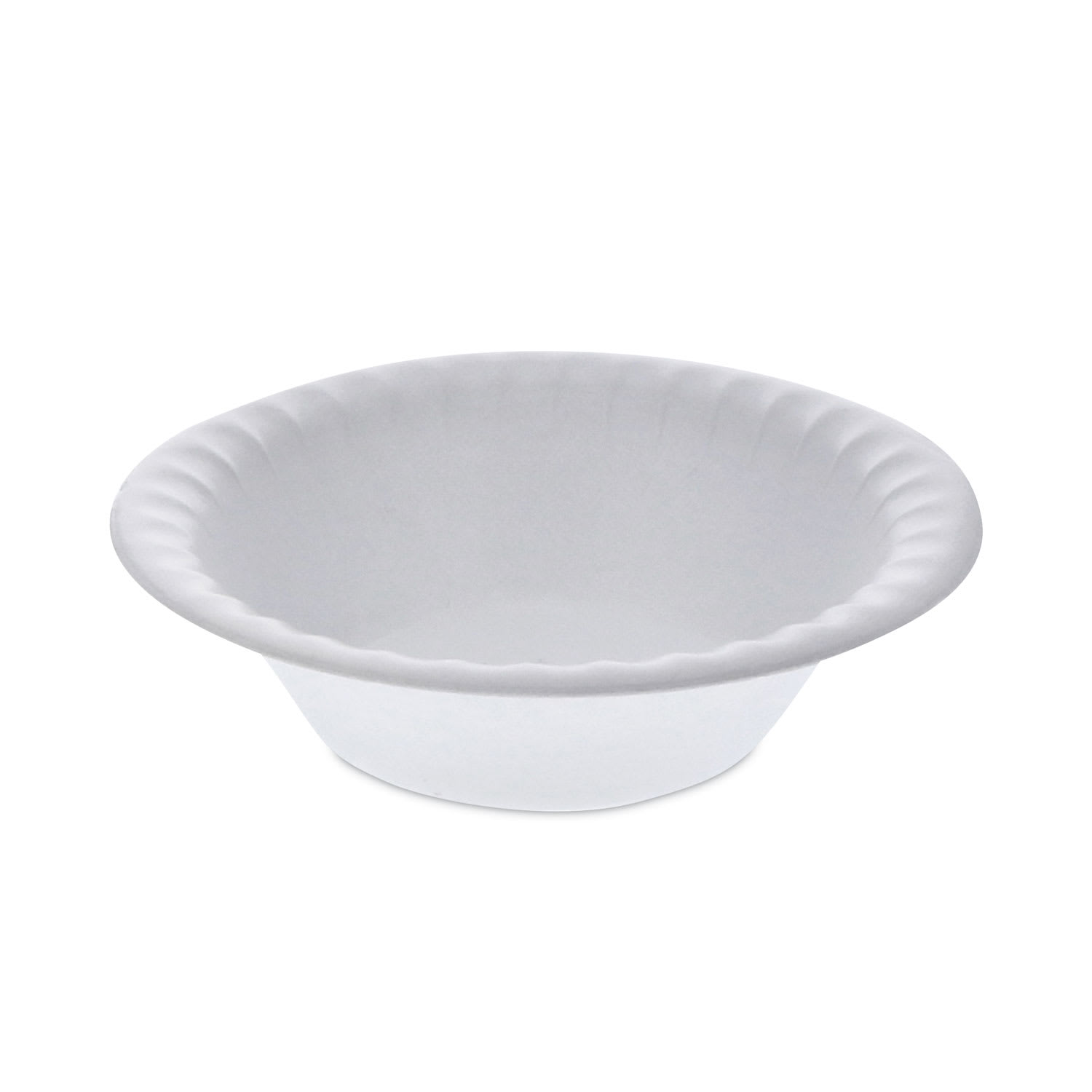 Pactiv Evergreen YTH100120000 Placesetter Satin Non-Laminated Foam Dinnerware, Bowl, 12 Oz, 6" Dia, White, 1,000/Carton