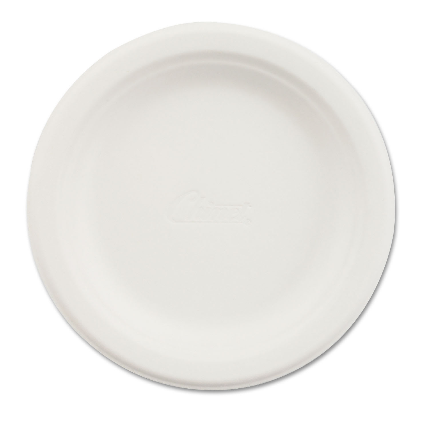 Chinet 21225 Paper Dinnerware, Plate, 6" Dia, White, 1,000/Carton