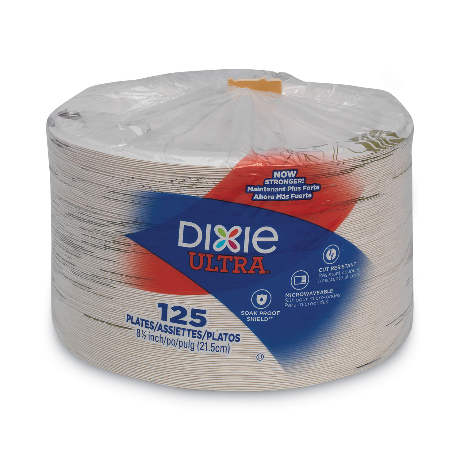 Dixie SXP9PATHPK Pathways Soak Proof Shield Heavyweight Paper Plates, 8.5" Dia, Green/Burgundy, 125/Pack
