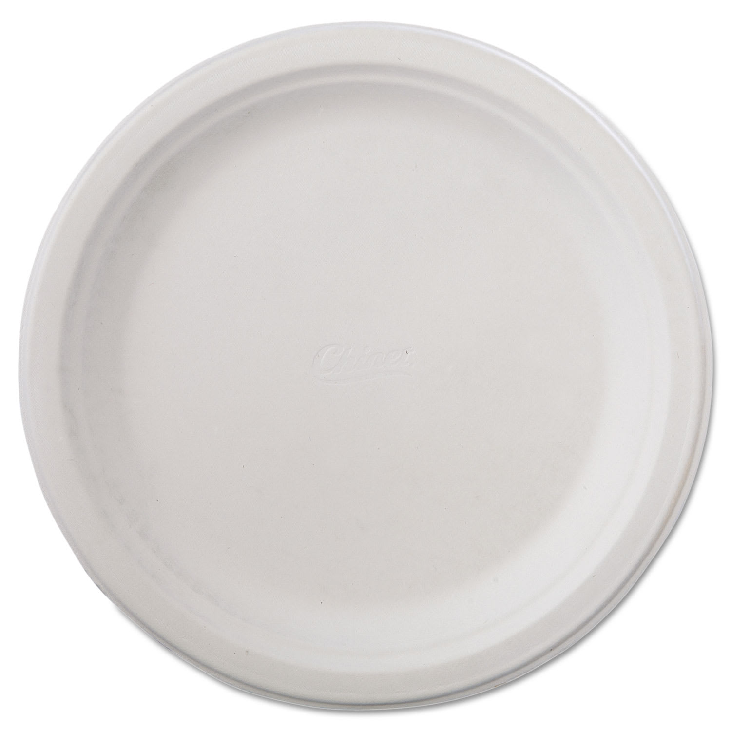 Chinet 21232 Classic Paper Dinnerware, Plate, 9.75" Dia, White, 125/Pack, 4 Packs/Carton