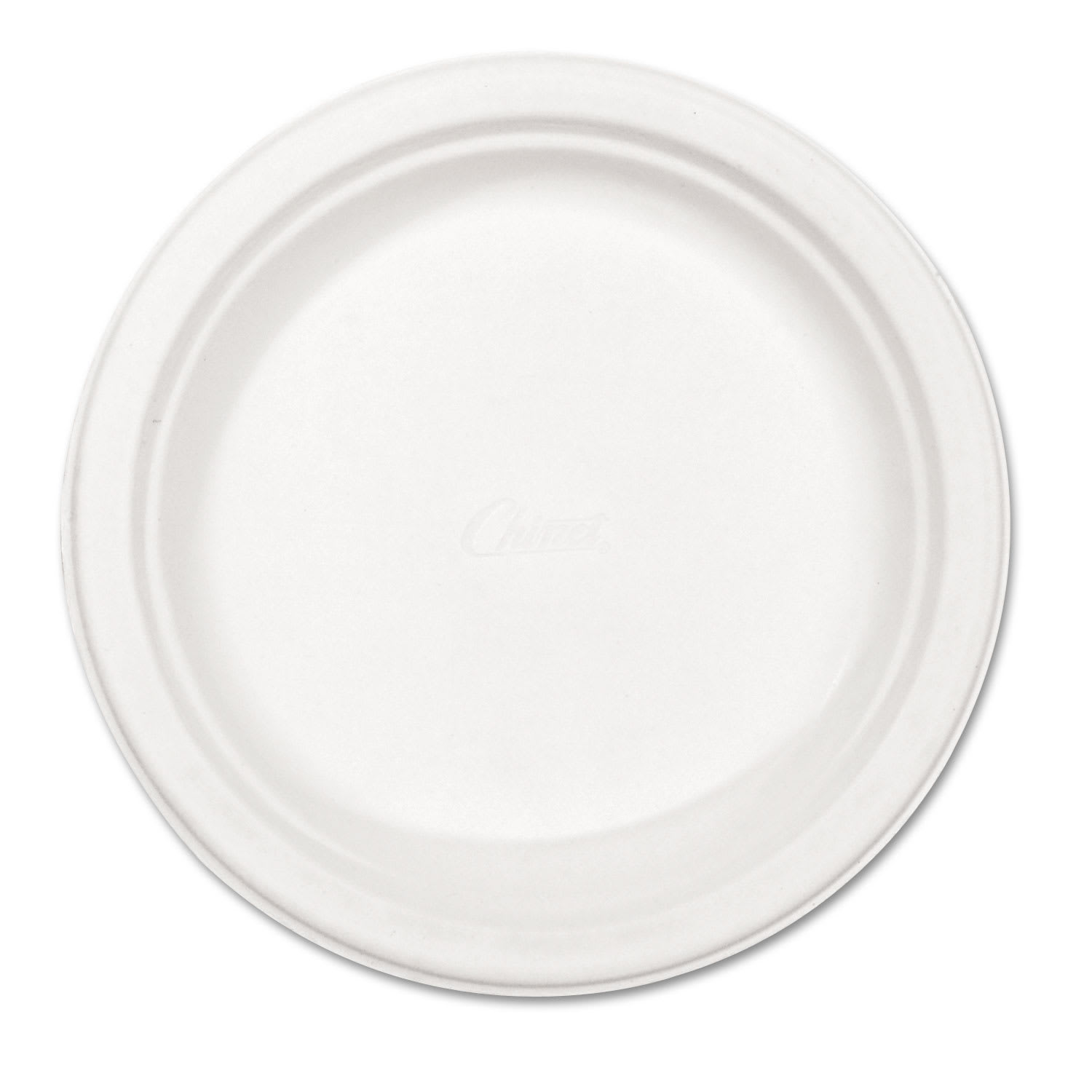 Chinet 21227 Paper Dinnerware, Plate, 8.75" Dia, White, 500/Carton