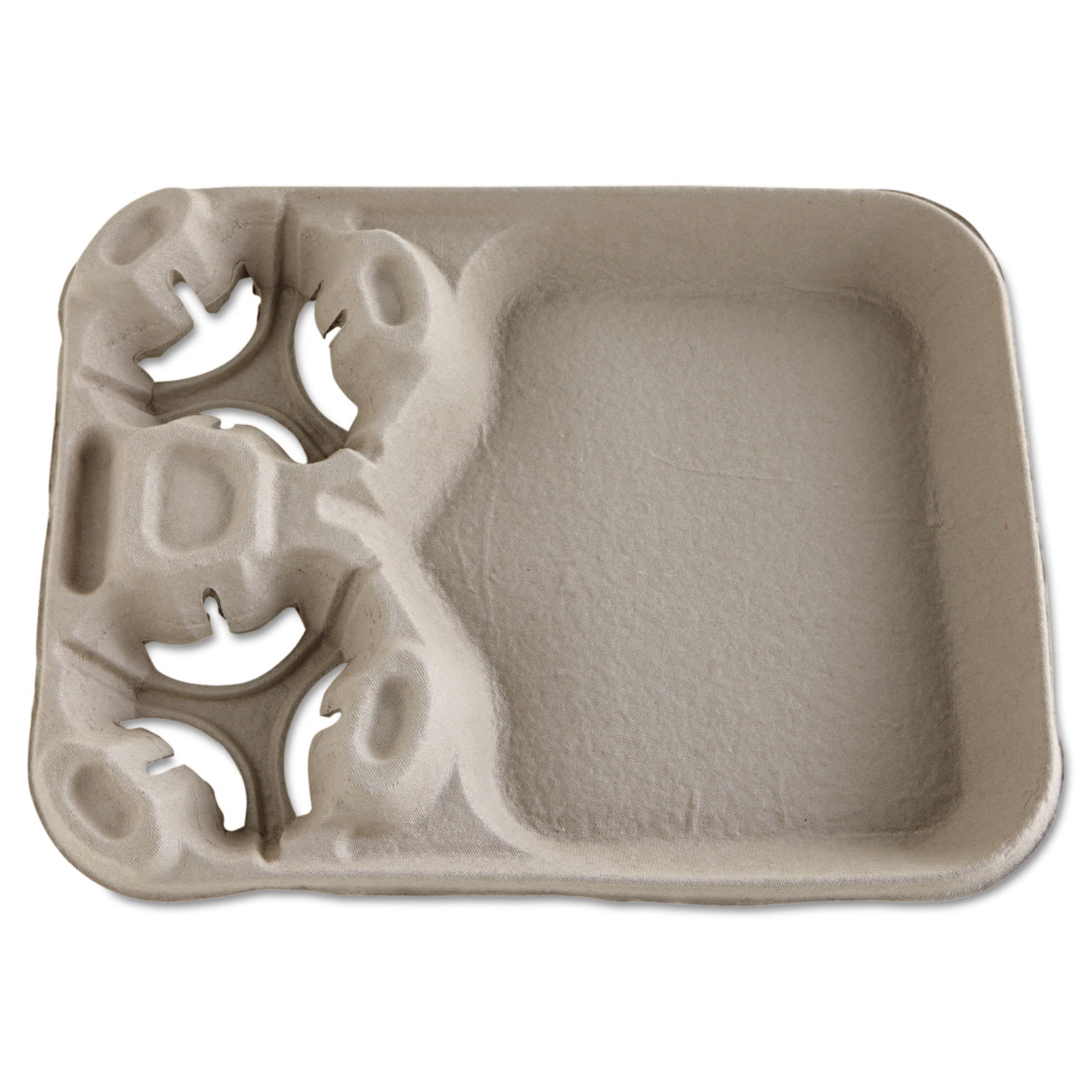 Chinet 20990CT Strongholder Molded Fiber Cup/Food Trays, 8 Oz To 44 Oz, 2 Cups, Beige, 100/Carton