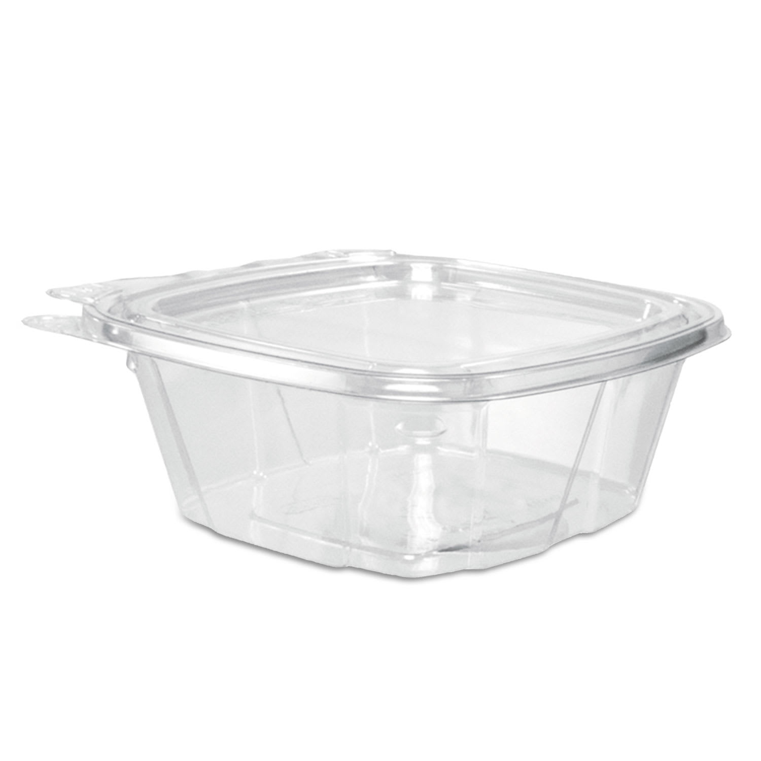 Dart CH12DEF Clearpac Safeseal Tamper-Resistant/Evident Containers, Flat Lid, 12 Oz, 4.9 X 2 X 5.5, Clear, Plastic, 100/Bag, 2 Bags/Carton