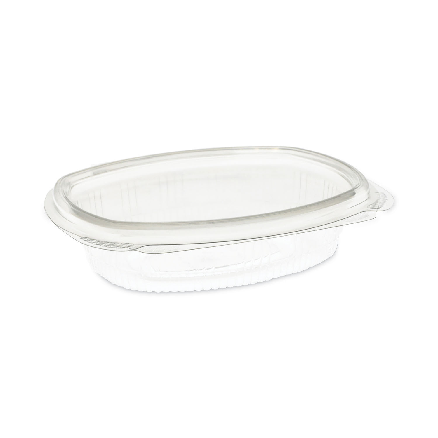 Pactiv Evergreen 0CA910080000 Earthchoice Recycled Pet Hinged Container, 8 Oz, 4.92 X 5.87 X 1.32, Clear, Plastic, 200/Carton