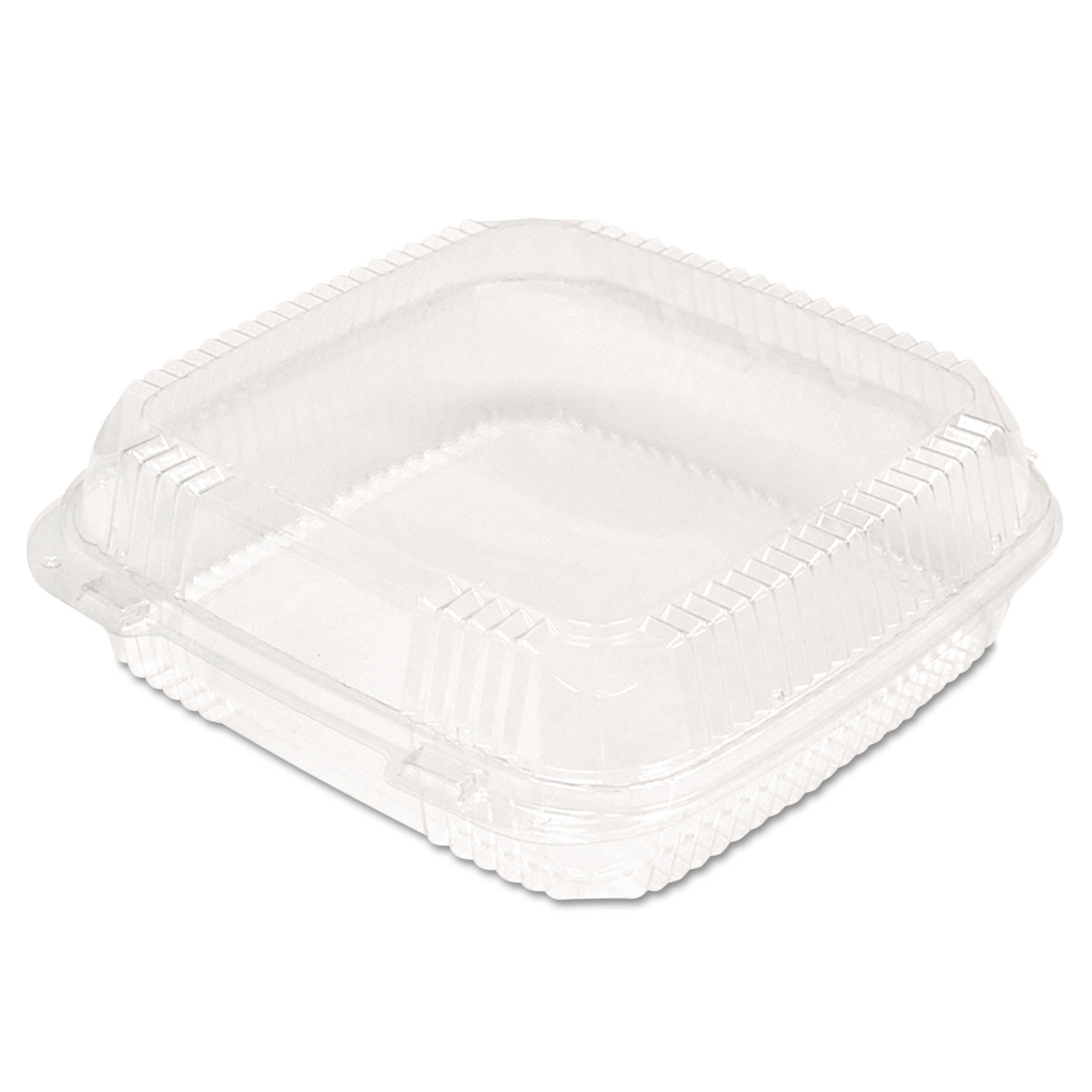 Pactiv Evergreen YCI81110 Clearview Smartlock Hinged Lid Container, 9.22 X 8.88 X 2.91, Clear, Plastic, 200/Carton