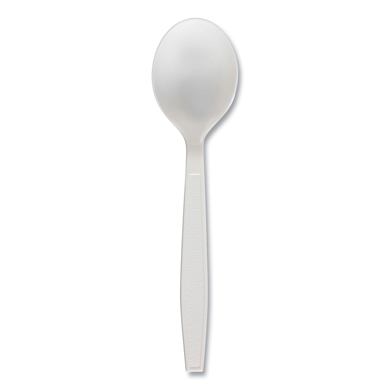 Boardwalk SOUPHWPPWH Heavyweight Polypropylene Cutlery, Soup Spoon, White, 1000/Carton