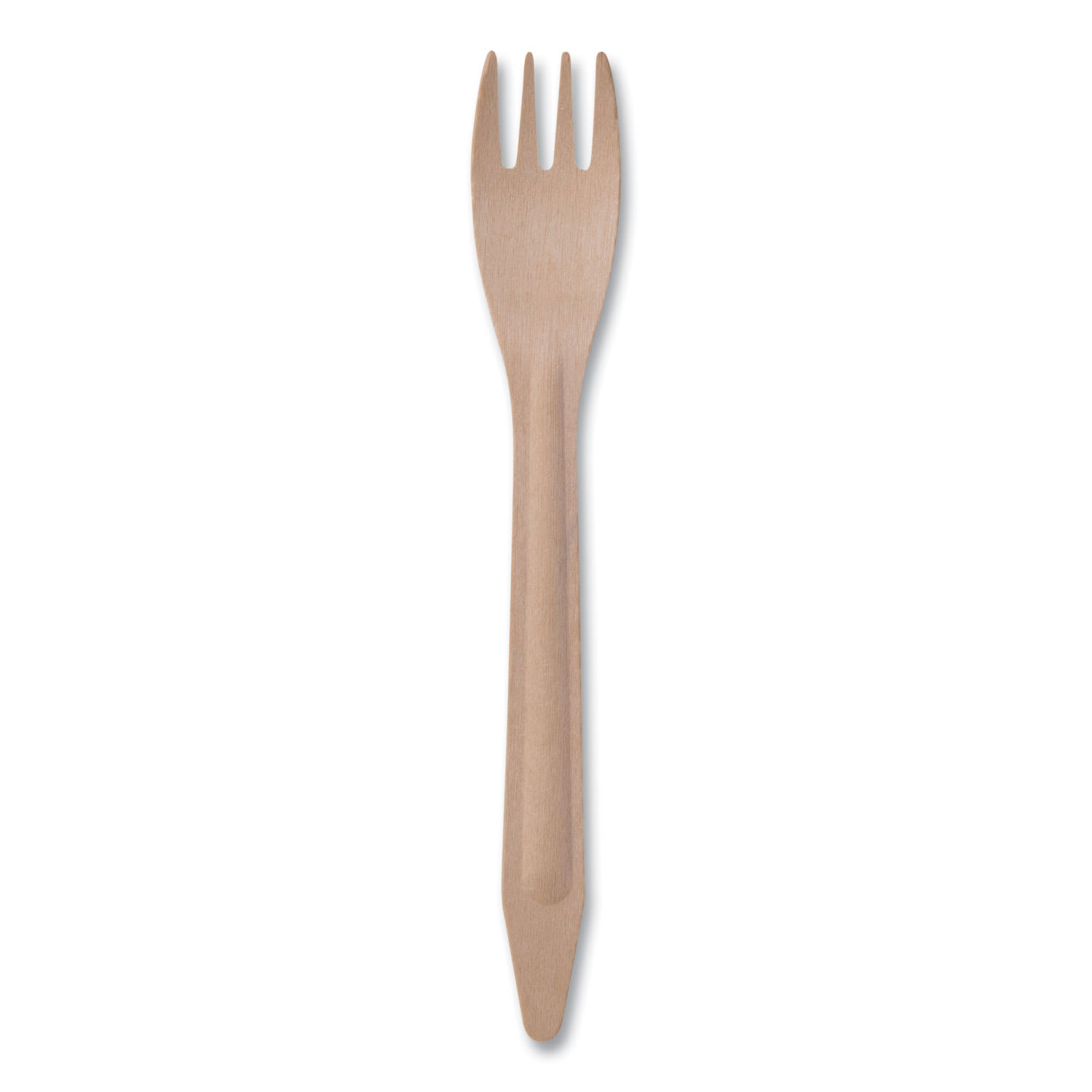 Eco-Products EP-S212-W Wood Cutlery, Fork, Natural, 500/Carton