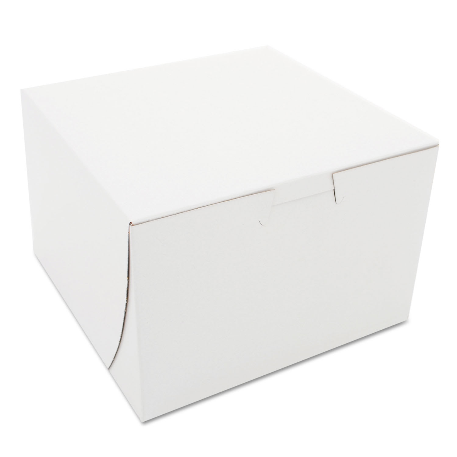 SCT 0909 White One-Piece Non-Window Bakery Boxes, 6 X 6 X 4, White, Paper, 250/Bundle