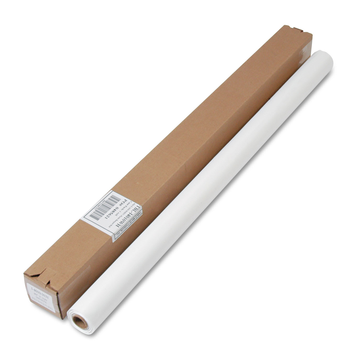 Tablemate I4010WH Table Set Plastic Banquet Roll, Table Cover, 40" X 100 Ft, White