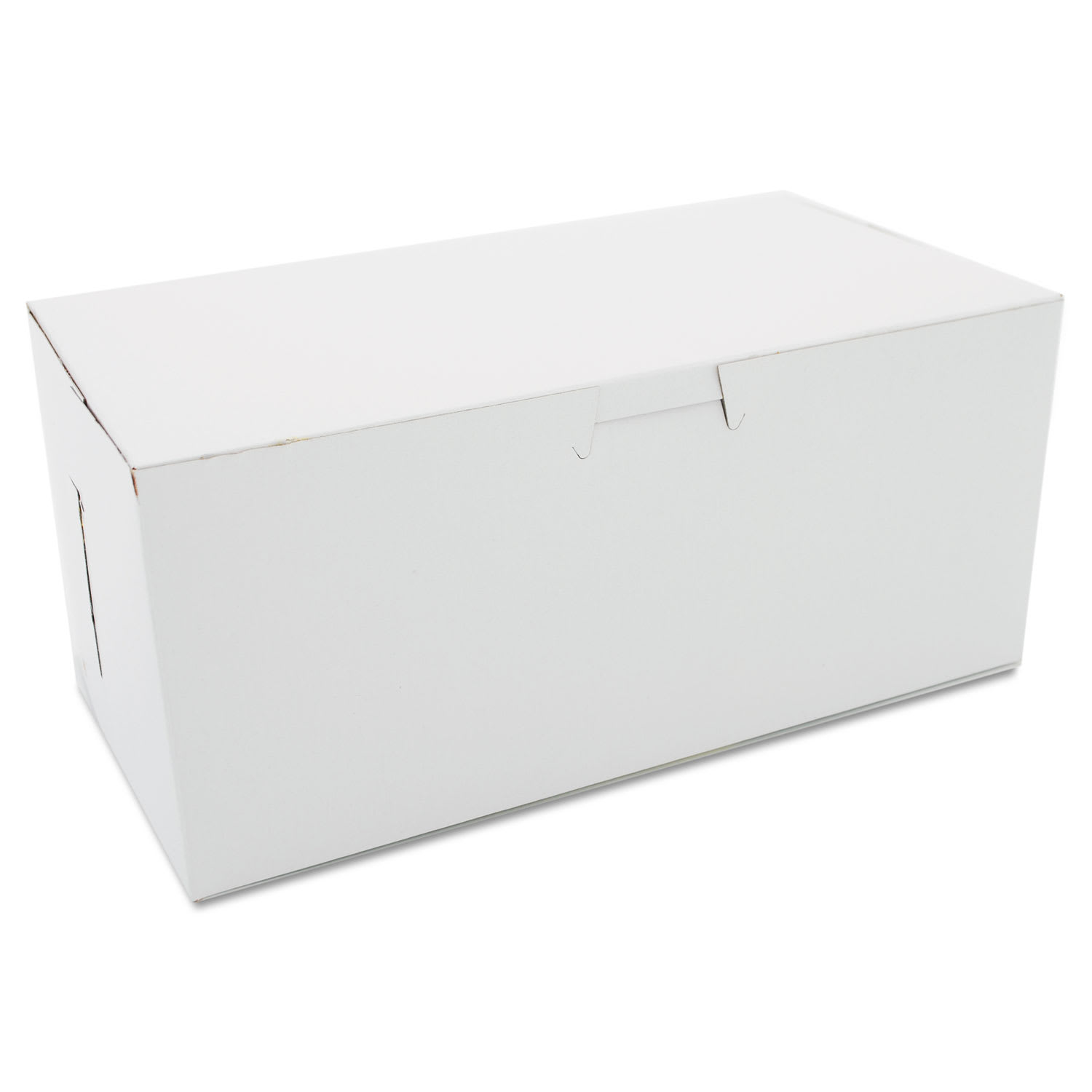 SCT 0949 White One-Piece Non-Window Bakery Boxes, 4 X 9 X 5, White, Paper, 250/Carton