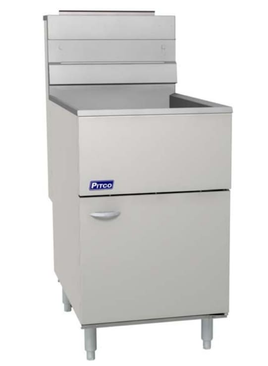 Pitco® 65C+S 65-80 lb. Stainless Steel Floor Fryer, Natural Gas