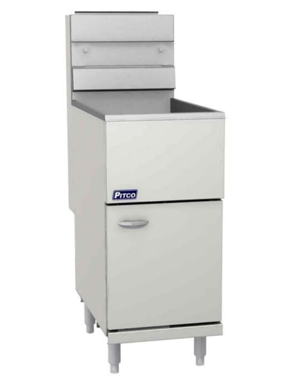 Pitco® 45C+S 42-50 lb. Stainless Steel Floor Fryer, Natural Gas