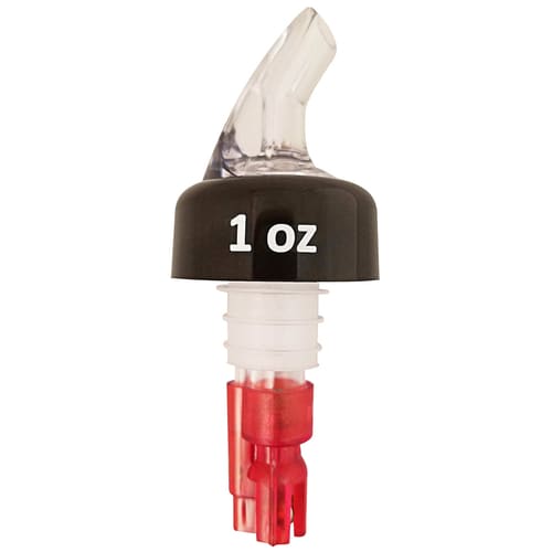 Winco 23752 1 oz Red Liquor Pourer Spout