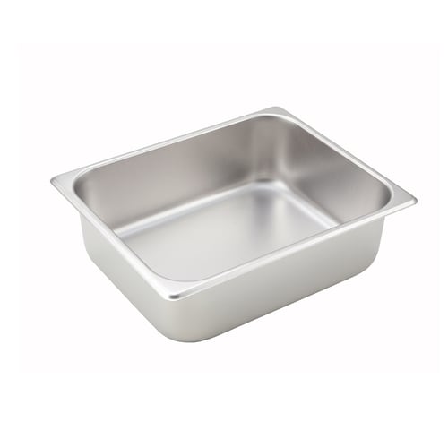 Winco SPH4 1/2 Size Steam Table Pan, 4" Deep, 25 ga.
