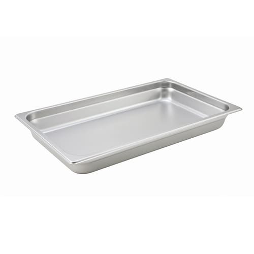 Winco SPJH-102 Full Size Steam Table Pan, 2-1/2" Deep, 22 ga.