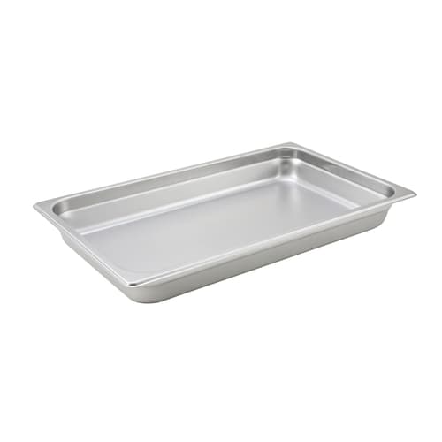 Winco SPJH-101 Full Size Steam Table Pan, 4" Deep, 22 ga.