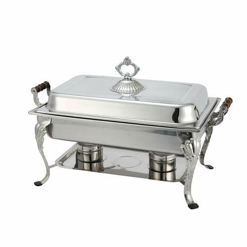 Winco 408-1  8 Qt. Rectangular Crown Chafer