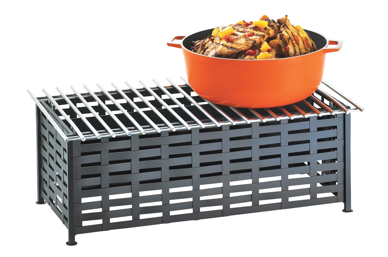 Cal-Mil 1361-22 Iron Black Chafer Alternative, 22" X 12" X 7-1/2"