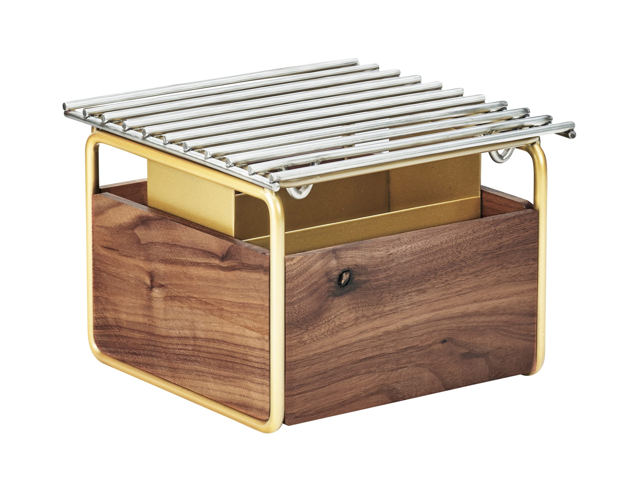 Cal-Mil 3711-46 Mid-Century 12" X 12" Chafer Alternative, Brass